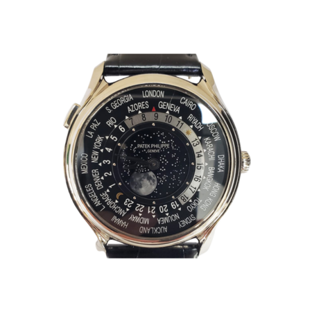 Patek Philippe World Time 175th Anniversary White Gold Black Dial 5575G-001