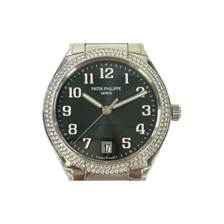 Patek Philippe Twenty~4 Diamond Bezel Stainless Steel Green Dial 7300/1200A-011
