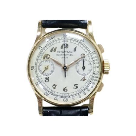 Patek Philippe Yellow Gold Vintage Chronograph "Tiffany" Dial 130J