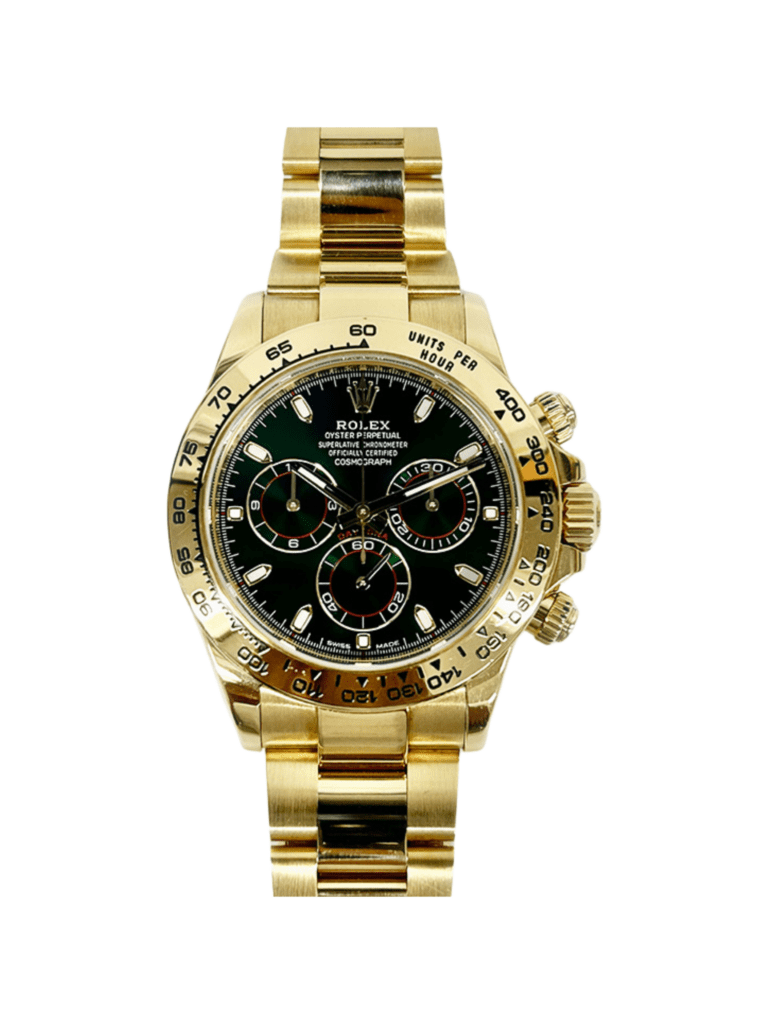 Rolex Daytona Yellow Gold Green Dial 116508 - WPB Watch Co