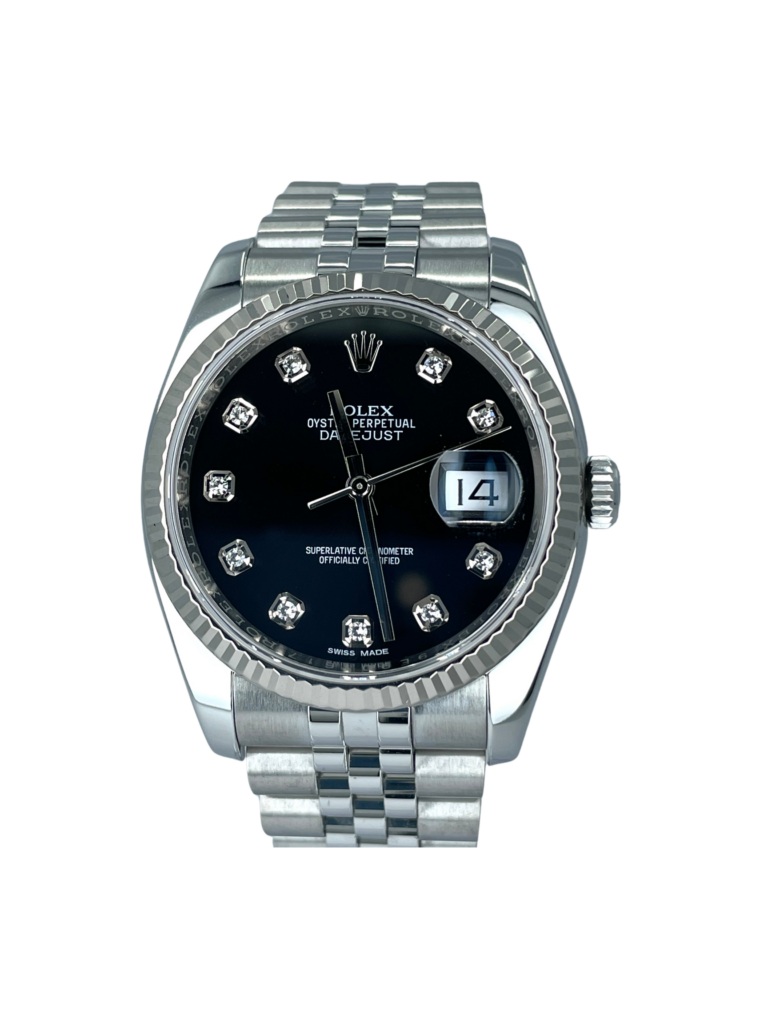 Rolex Datejust 36 Black Diamond Dial 116234 - WPB Watch CO