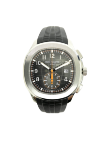 Patek Philippe Aquanaut Stainless Steel Black Dial Orange Rubber Strap 5968A-001