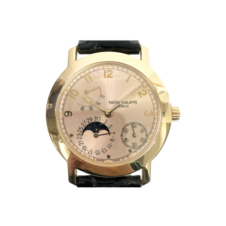 Patek Philippe Power Reserve Moon Phases Rose Gold Rose Dial 5055R-001