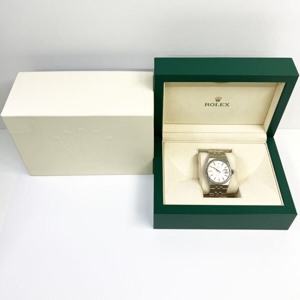 Rolex Datejust Oysterquartz Stainless Steel Silver Dial 17014 Bracelet