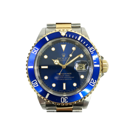 Rolex Submariner Date Stainless Steel Yellow Gold Blue Dial 16613