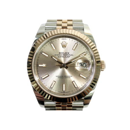 Rolex Datejust 41 Rose Gold Stainless Steel "Sundust" Dial 126331