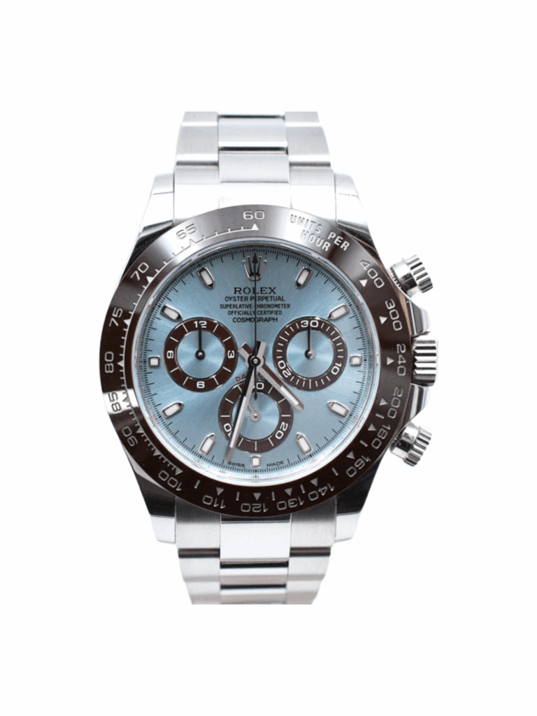 Rolex Daytona Cosmograph Platinum Ice Blue Dial 116506