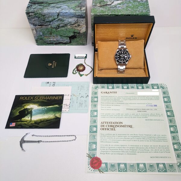 Rolex Submariner Date Stainless Steel Black Dial 16610 Bracelet