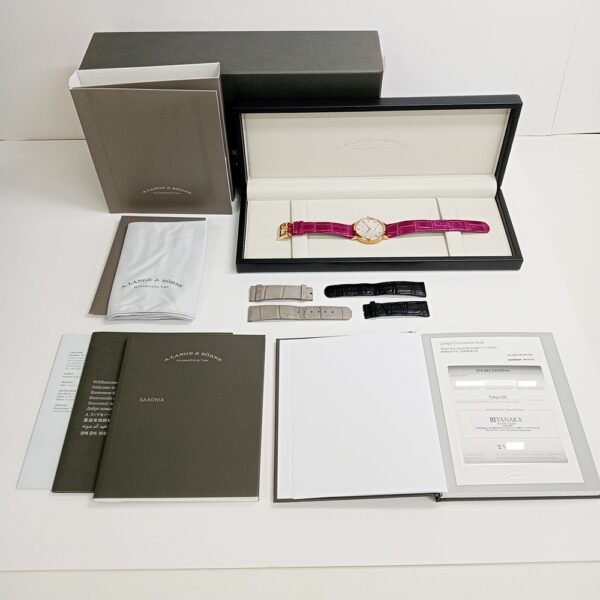 A. Lange & Söhne Saxonia Rose Gold White Dial 219.043 Bracelet