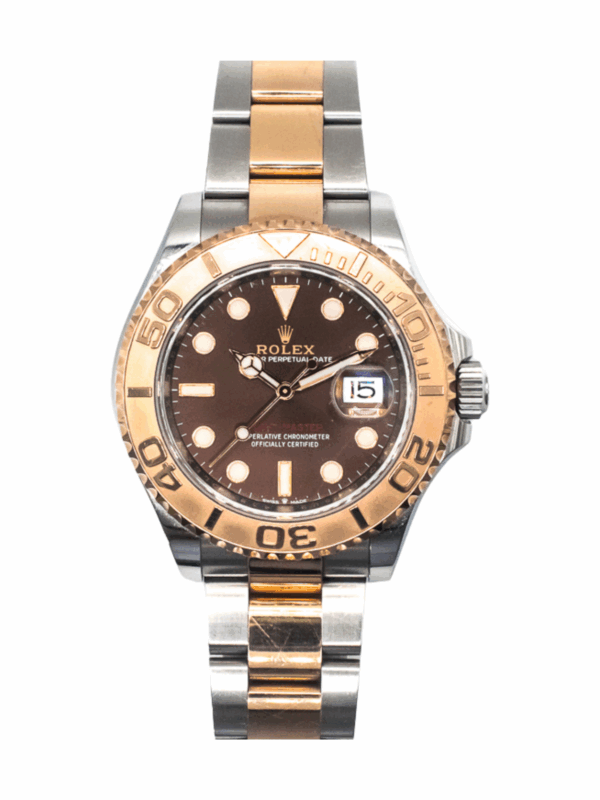 Rolex Yacht-Master 40 Gold Steel Chocolate Dial 126621 Bracelet