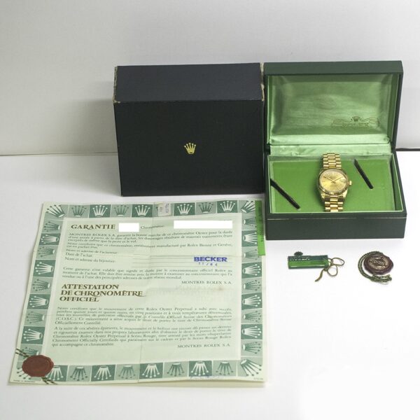 Rolex Datejust 31 Yellow Gold Champagne Dial 68278 Bracelet