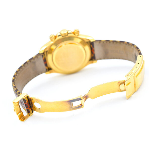 Rolex Daytona Yellow Gold Leopard Diamond Dial 116598SACO Bracelet