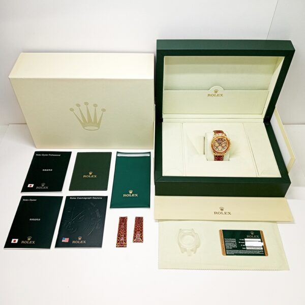 Rolex Daytona Yellow Gold Leopard Diamond Dial 116598SACO Bracelet