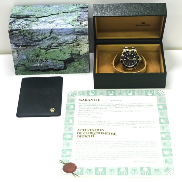 Rolex Submariner Date Gold and Steel Black Dial 116613