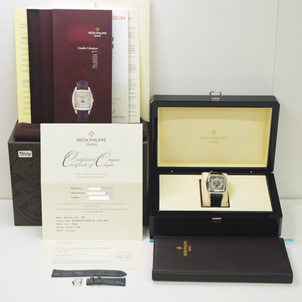 Patek Philippe Gondolo Calendario Platinum Grey Dial 5135P-001 Bracelet