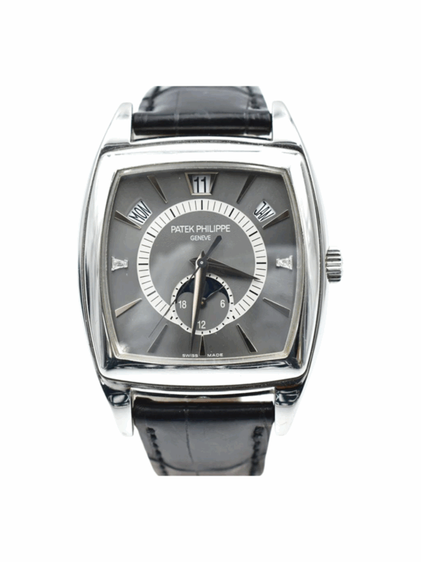 Patek Philippe Gondolo Calendario Platinum Grey Dial 5135P-001 Bracelet