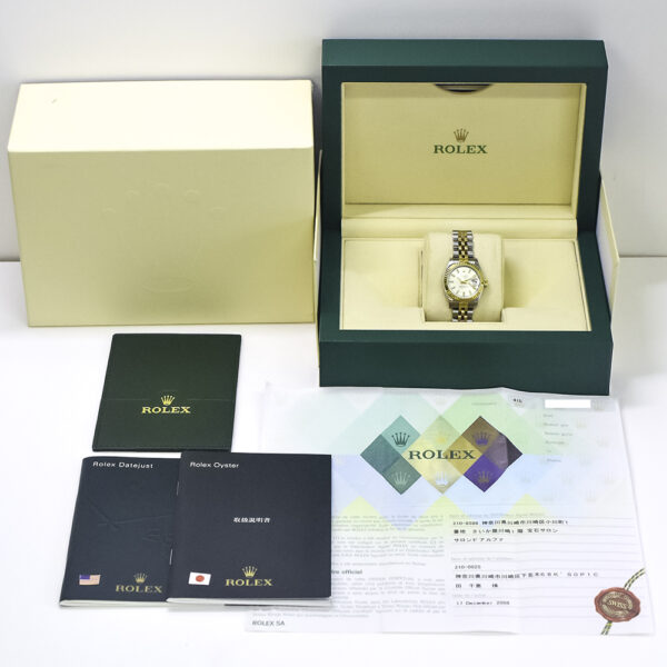 Rolex Lady-Datejust Two-Tone Silver Dial 179173 Bracelet