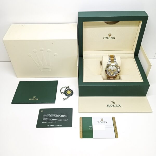 Rolex Daytona Gold/Steel Black Mother of Pearl Dial 116503