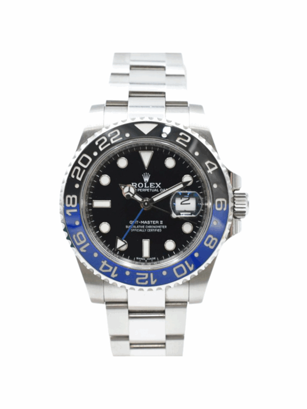 Rolex GMT-Master II Steel Batman Dial 116710BLNR Bracelet