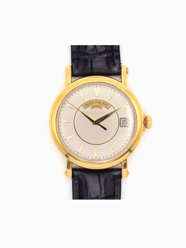 Patek Philippe Calatrava Yellow Gold Silver Stick Dial 5153J-001