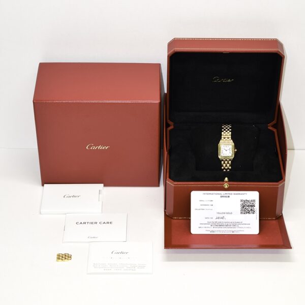 Cartier Panthere Yellow Gold White Roman Dial WGPN0008