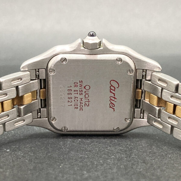 Cartier Panthere Yellow Gold and Steel White Roman Dial W25029B5
