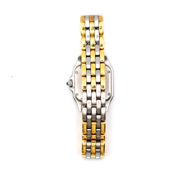 Cartier Panthere Yellow Gold and Steel White Roman Dial W25029B8
