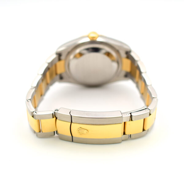 Rolex Datejust 36 Yellow Gold and Steel White Roman Dial 126233