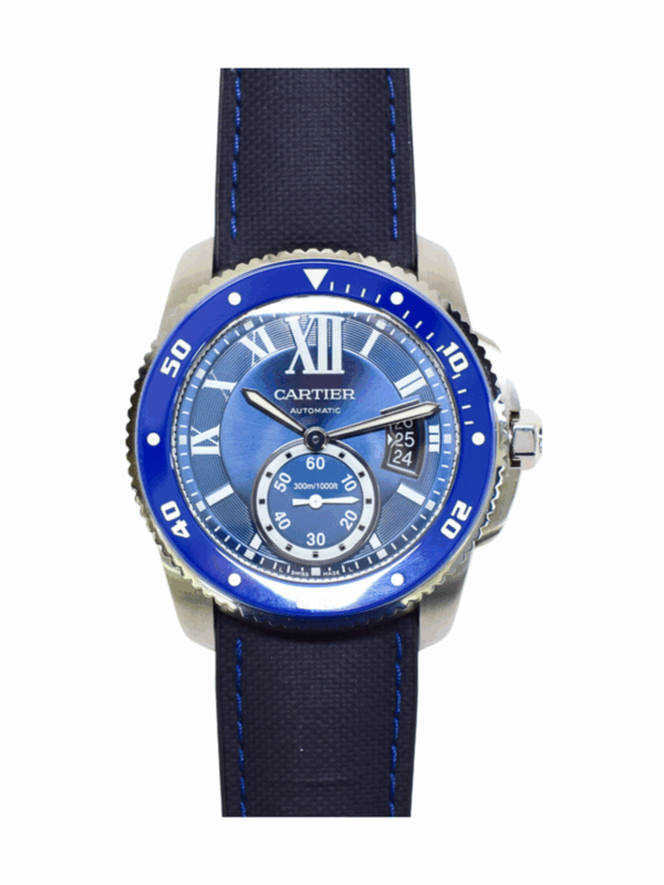 Cartier Calibre de Cartier Diver Blue Roman Dial WSCA0010 Bracelet