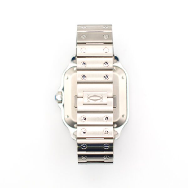 Cartier Santos De Cartier Steel Green Roman Dial WSSA0061 Bracelet