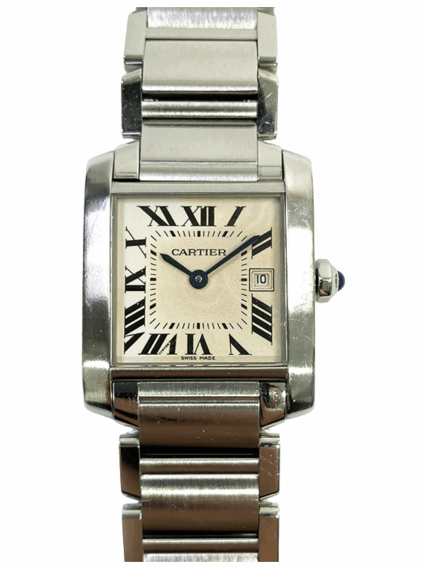 Cartier Panthère Stainless Steel White Roman Dial W51011Q3 Bracelet