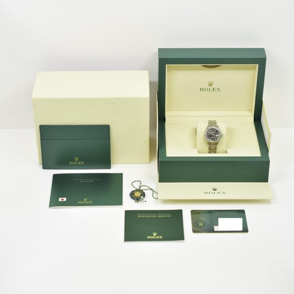 Rolex Lady-Datejust Stainless Steel Dark Grey Stick Dial 279160