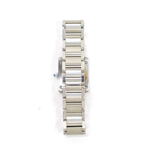 Cartier Tank Française Steel White Roman Dial W51008Q3 Bracelet