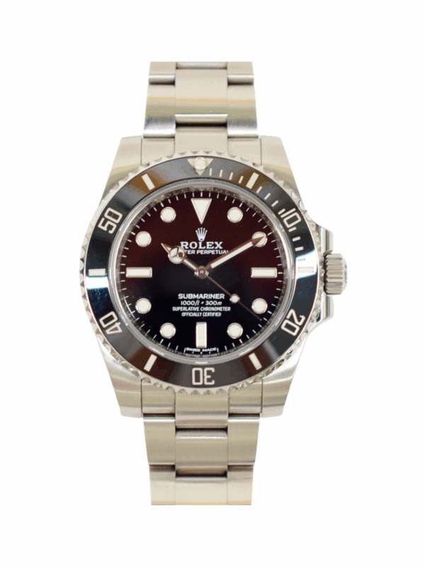 Rolex Submariner (No Date) Stainless Steel Black Dial 114060 Bracelet