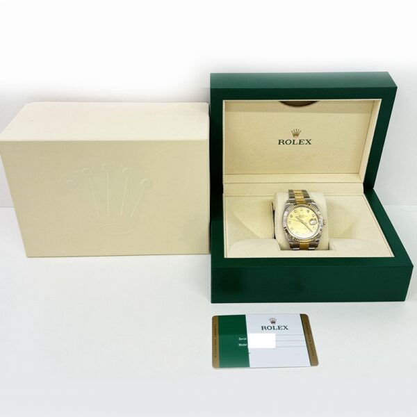 Rolex Datejust 41 Yellow Gold and Steel Champagne Diamond Dial 126333