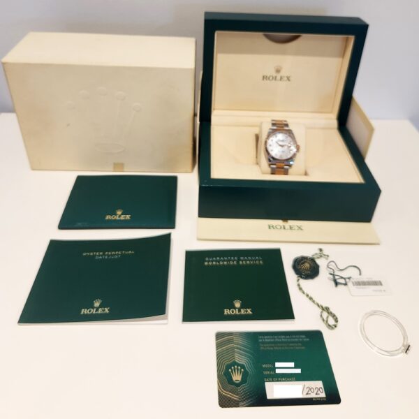 Rolex Datejust 36 Two-Tone White MOP Diamond Dial 126231 Bracelet