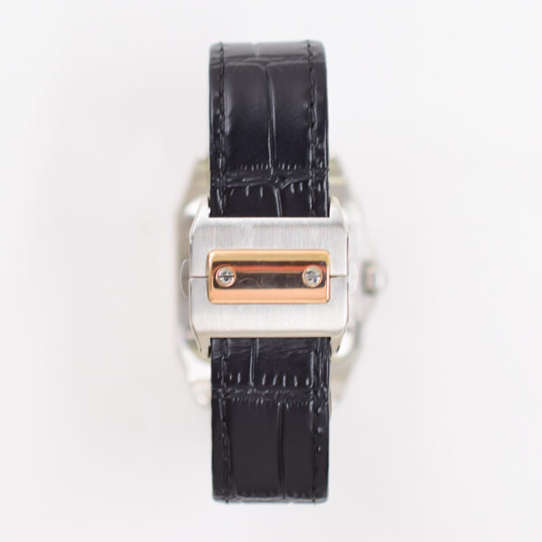 Cartier Santos 100 Two-Tone White Roman Dial W20107X7 Bracelet