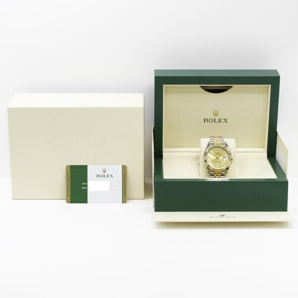 Rolex Datejust 41 Yellow Gold and Steel Champagne Diamond Dial 126333