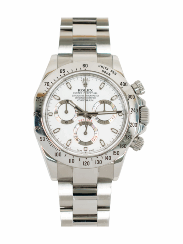Rolex Daytona Stainless Steel White Dial 116520 Bracelet