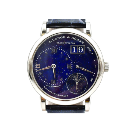 A. Lange & Söhne Little Lange 1 Moon Phase White Gold Blue Dial 182.086
