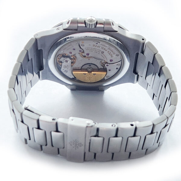 Patek Philippe Nautilus Moon Phase Stainless Steel Blue Stick Dial 3712/1A-001