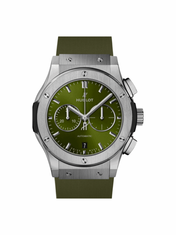 Hublot Classic Fusion Titanium Green Dial 541.NX.8970.RX Bracelet