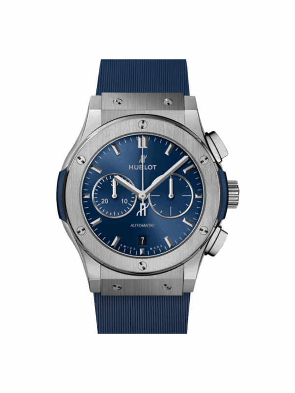 Hublot Classic Fusion Blue Titanium Blue Dial 521.NX.7170.RX Bracelet