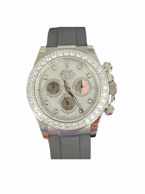 Rolex Daytona Cosmograph White Gold MOP Diamond Dial 126589RBR
