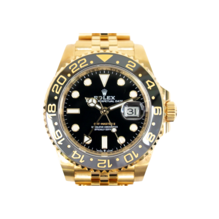 Rolex GMT-Master II Yellow Gold Black Dial 126718GRNR