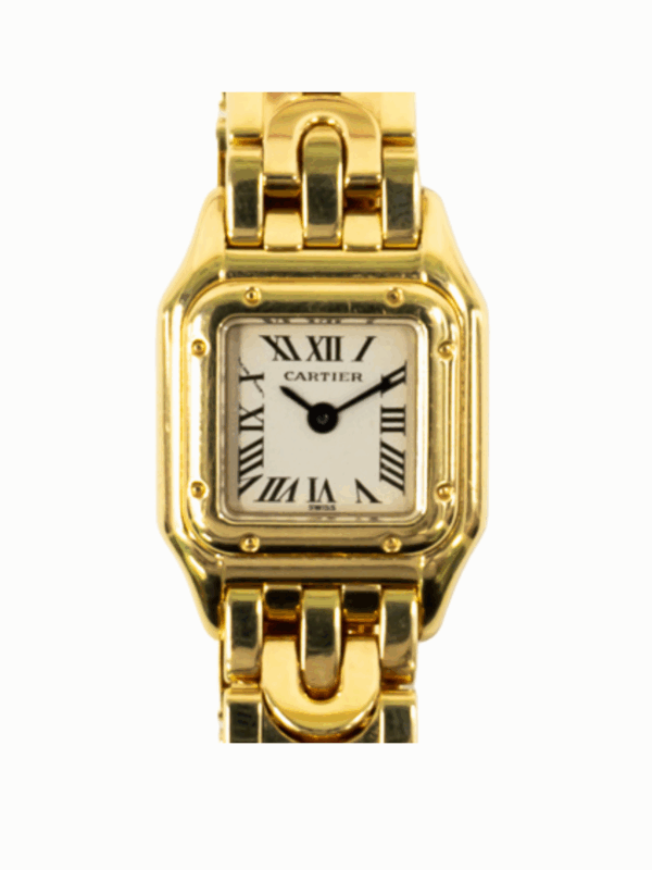 Cartier Panthère de Cartier Yellow Gold White Roman Dial W25034N3