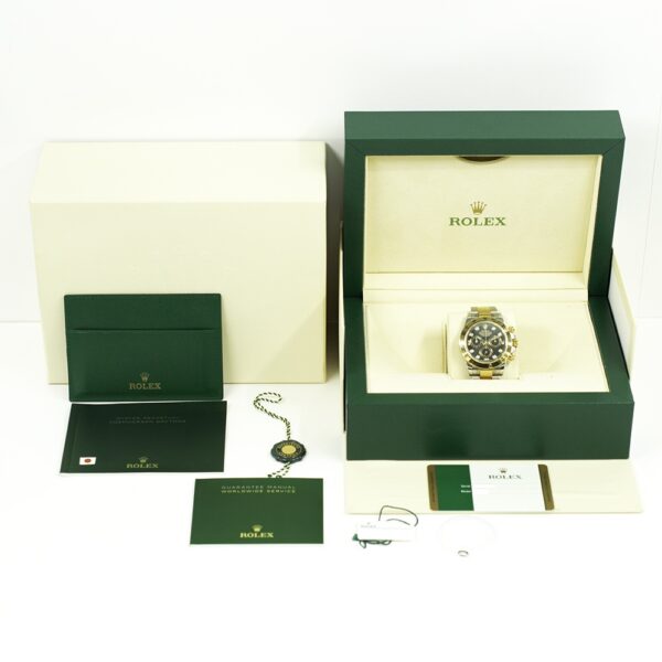 Rolex Daytona Two-Tone Black Diamond Dial 116503G Bracelet