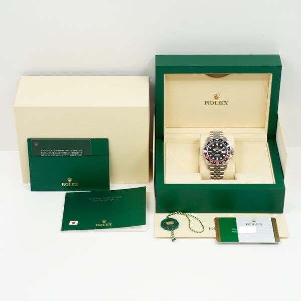 Rolex GMT-Master II Stainless Steel "Pepsi" Bezel Black Dial 126710BLRO