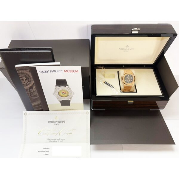 Patek Philippe Nautilus Chronograph Rose Gold Black Dial 5980/1R-001
