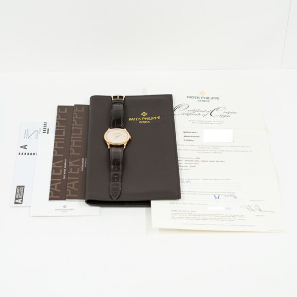 Patek Philippe Calatrava Rose Gold White Stick Dial 5296R-010